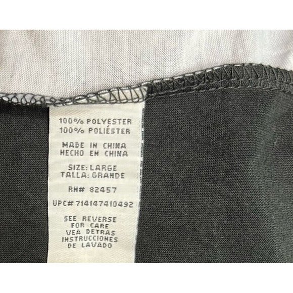 Disney NWT Mickey Pajama Top For Men Sz Large Super Comfy! Color Gray N Black - Picture 9 of 10